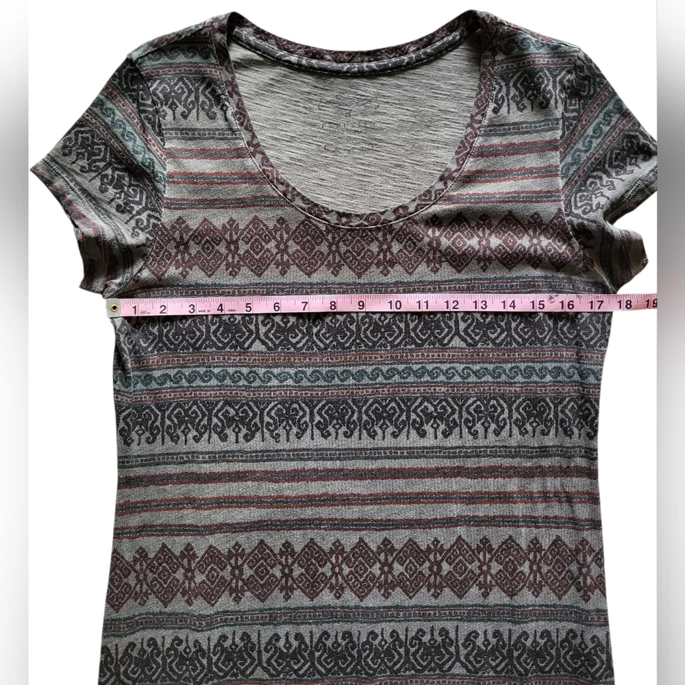 Peruvian Connection Women T-shirt Maxi Dress 100% Cotton Size M Boho - Picture 3 of 9